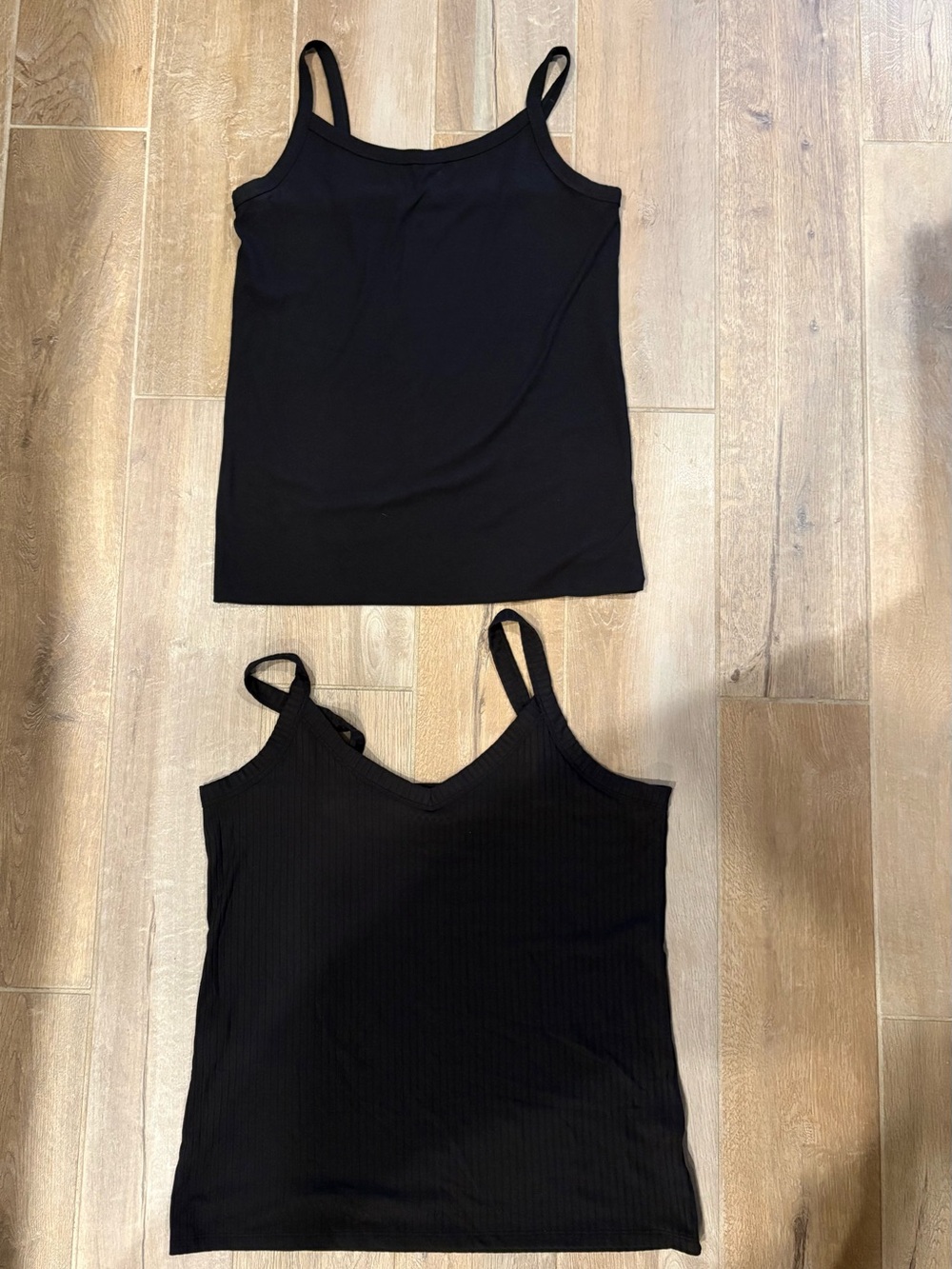 2-Black Spaghetti Strap tank tops